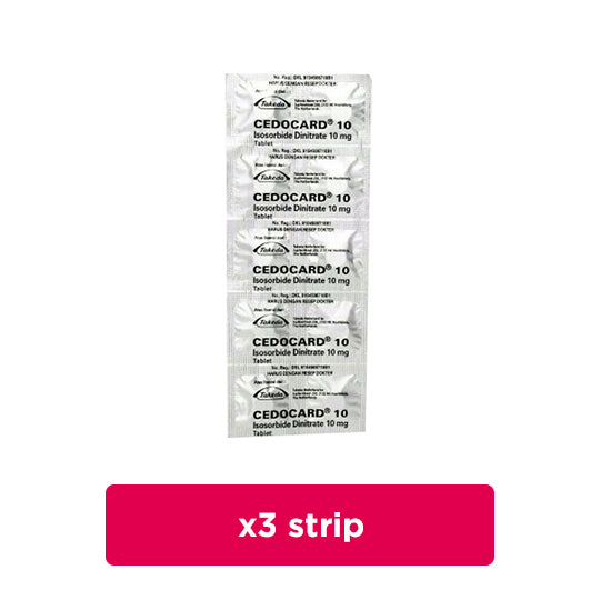 Cedocard 20 mg 3 Strip (10 Tablet/Strip) - Obat Rutin