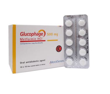 Glucophage 500 mg 10 Tablet