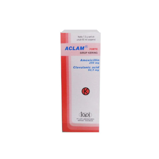 Aclam Forte 250/62.5 mg Dry Sirup 60 ml