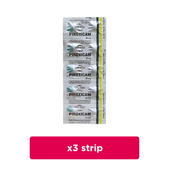 Piroxicam 20 mg 3 Strip (10 Tablet/Strip) - Hemat Borongan