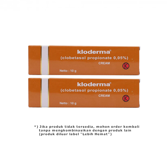 Kloderma 0.05% Cream 10 g 2 Tube - Hemat Borongan