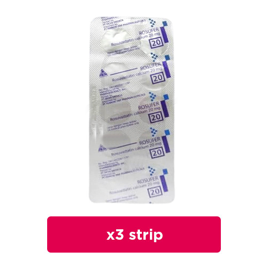 Rosufer 20 mg 3 Strip (10 Tablet/Strip) - Obat Rutin