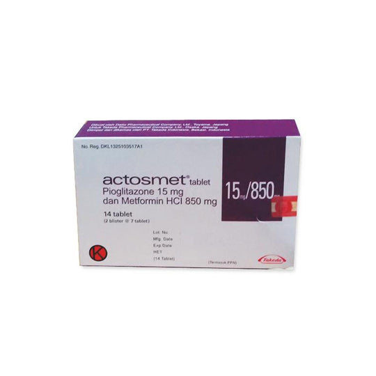 Actosmet 15/850 mg 7 Tablet