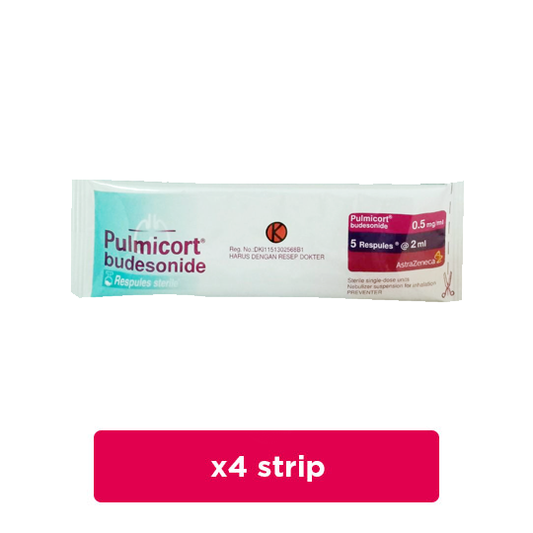 Pulmicort 0.5 mg/ml 4 Strip (5 Respules/Strip) - Obat Rutin