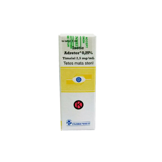 Isotic Adretor 0.25% Eye Drops 5 ml