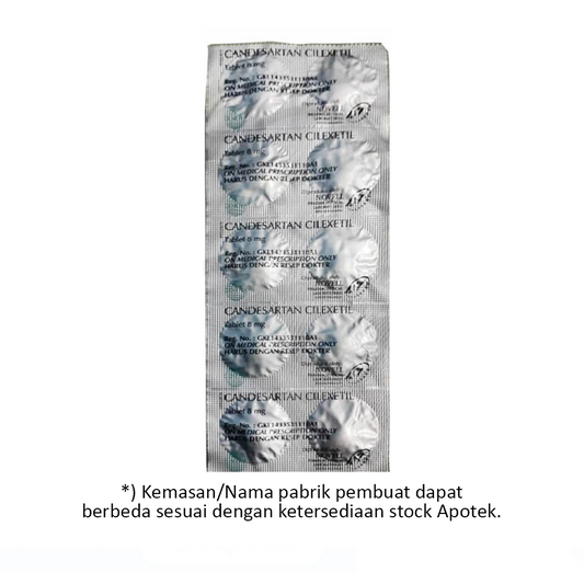 Candesartan 8 mg 10 Tablet