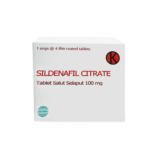 Sildenafil Citrate 100 mg 4 Tablet