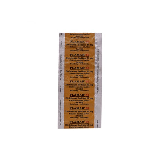 Flamar 50 mg 10 Tablet