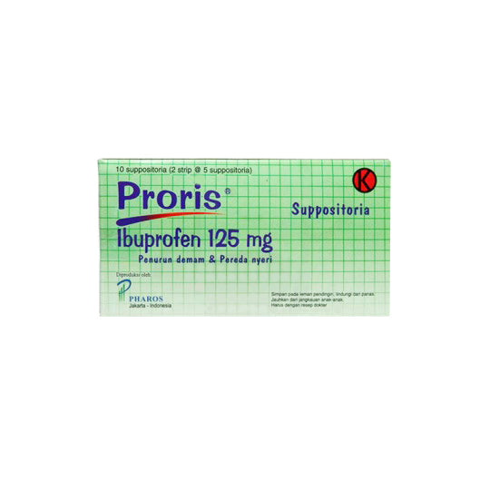 Prosis Supp Proris Suppositoria 125 mg – Bali Pharmacy