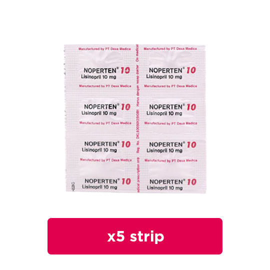 Noperten 10 mg 5 Strip (6 Tablet/Strip) - Obat Rutin