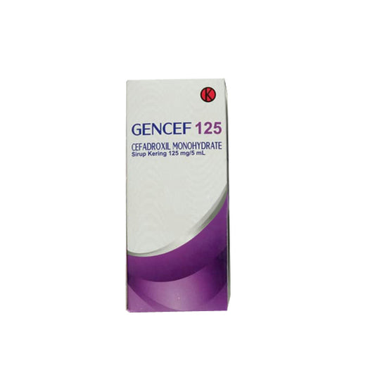 Gencef 125 mg/5 ml Dry Syrup 60 ml