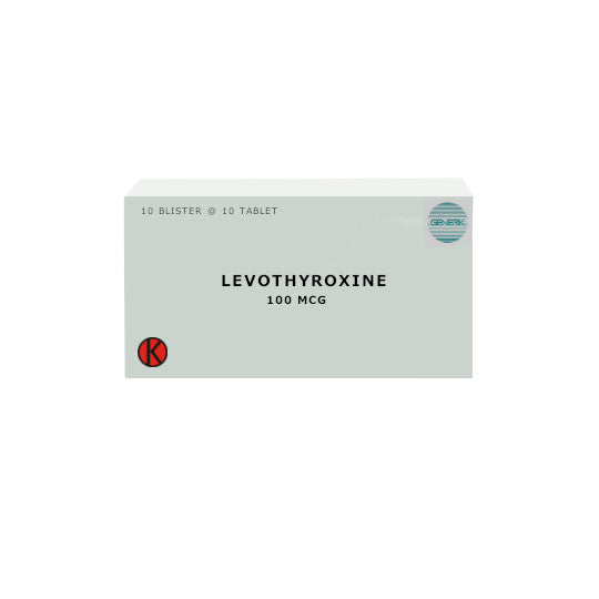 Levothyroxine 100 mcg 10 Tablet