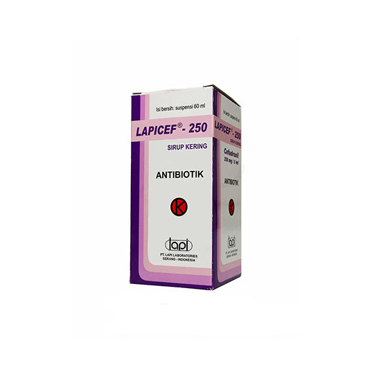 Lapicef 250 mg/5 ml Dry Sirup 60 ml