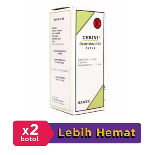 Cerini Sirup 60 ml 2 Botol - Hemat Borongan
