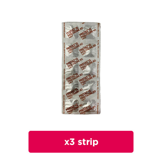 Protaz 15 mg 3 Strip (10 Tablet/Strip) - Obat Rutin