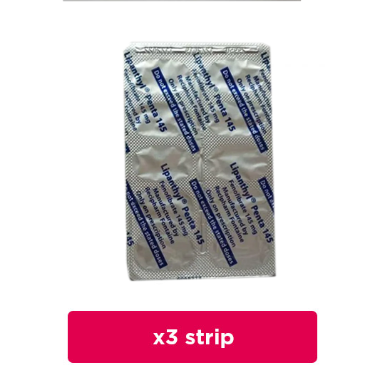 Lipanthyl Penta 145 3 Strip (10 Tablet/Strip) - Obat Rutin