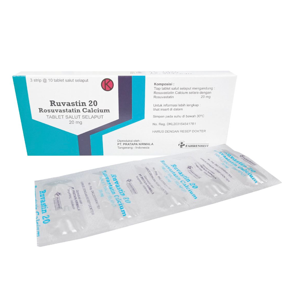 Ruvastin 20 mg 10 Tablet