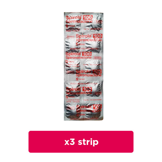 Spirola 100 mg 3 Strip (10 Tablet/Strip) - Obat Rutin