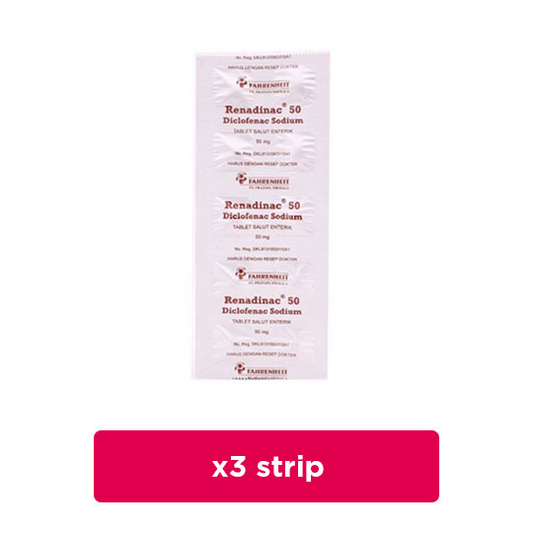 Renadinac 50 mg 3 Strip (10 Tablet/Strip) - Hemat Borongan