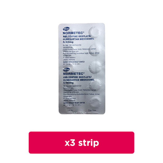 Normetec 5 mg/40 mg 3 Strip (10 Tablet/Strip) - Obat Rutin