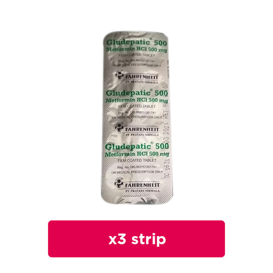 Gludepatic 500 mg 3 Strip (10 Tablet/Strip) - Obat Rutin
