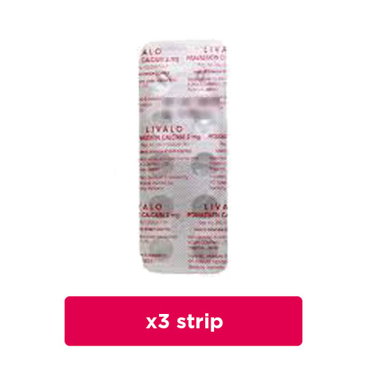 Livalo 4 mg 3 Strip (10 Tablet/Strip) - Obat Rutin