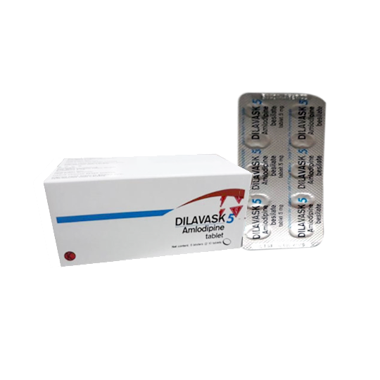 Dilavask 5 mg 10 Tablet