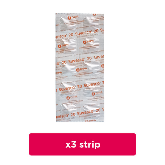 Suvesco 20 mg 3 Strip (10 Tablet/Strip) - Obat Rutin