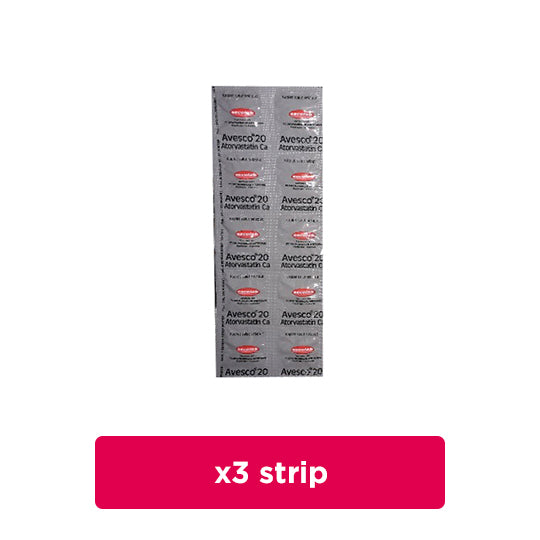 Avesco 20 mg 3 Strip (10 Tablet/Strip) - Obat Rutin