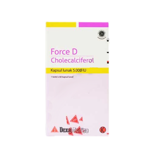 Force D Vitamin D3 5000 IU 60 Kapsul Lunak