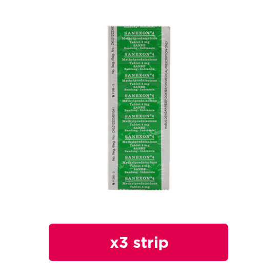 Sanexon 4 mg 3 Strip (10 Tablet/Strip) - Hemat Borongan