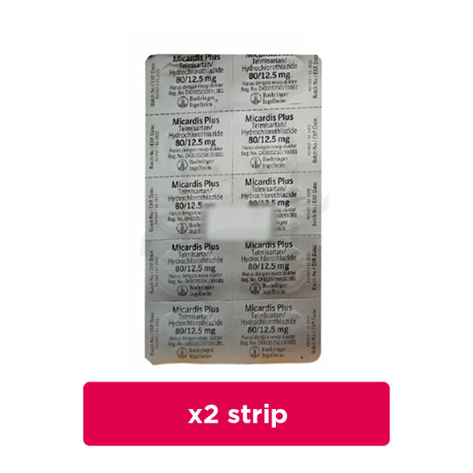 Micardis 80 mg 2 Strip (10 Tablet/Strip) - Obat Rutin