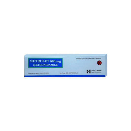 Metrolet 500 mg 10 Tablet