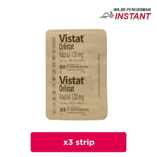 Vistat 120 mg 3 Strip (10 Kapsul/Strip) - Hemat Borongan