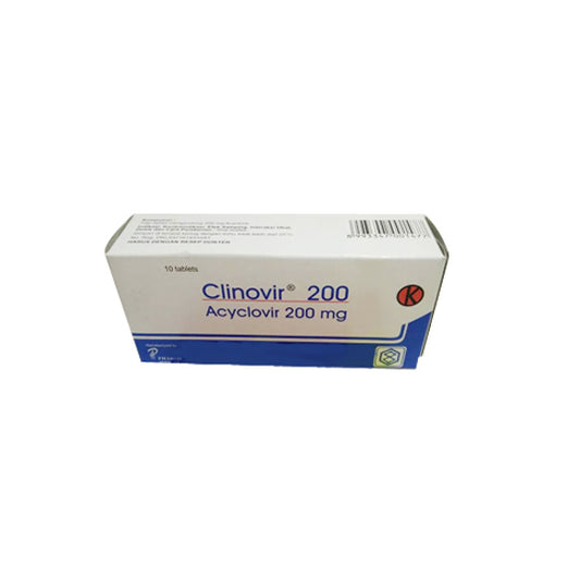 Clinovir 200 mg 10 Tablet