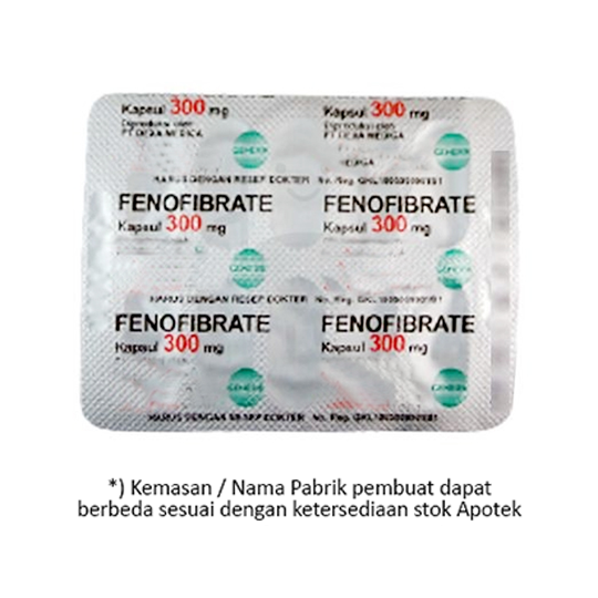 Fenofibrate 300 mg 10 Kapsul