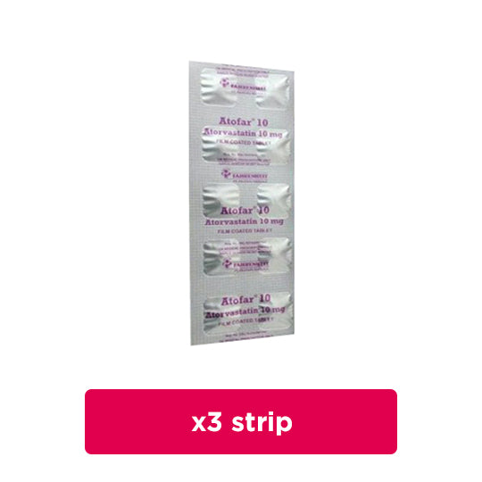 Atofar 10 mg 3 Strip (10 Tablet/Strip) - Obat Rutin