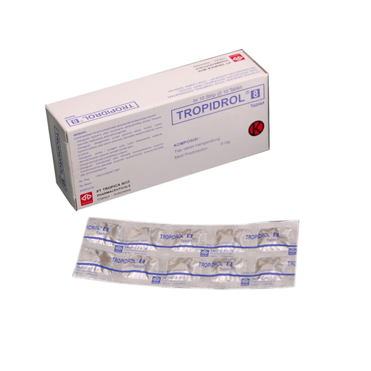 Tropidrol 8 mg 10 Tablet