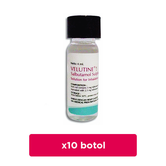 Velutine Inhalation Solution 2.5 mg 10 Botol - Obat Rutin