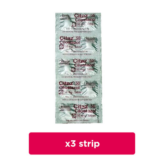 Citaz 50 mg 3 Strip (10 Tablet/Strip) - Obat Rutin