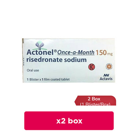 Actonel 150 mg 2 Box (1 Tablet/Box) - Hemat Borongan