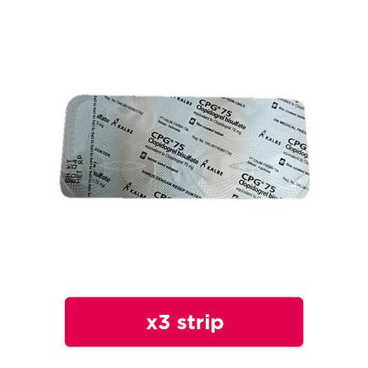 CPG 75 mg 3 Strip (10 Tablet/Strip) - Obat Rutin