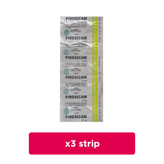 Piroxicam 10 mg 3 Strip (10 Tablet/Strip) - Hemat Borongan