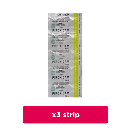 Piroxicam 10 mg 3 Strip (10 Tablet/Strip) - Hemat Borongan