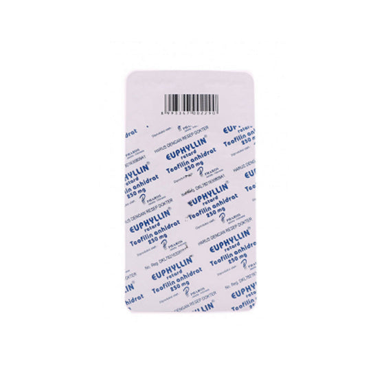 Euphyllin Retard 250 mg 10 Tablet