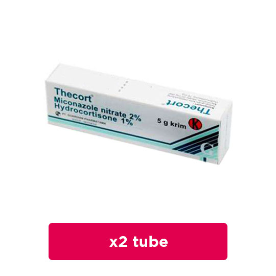 Thecort 2% Cream 5 g 2 Tube - Hemat Borongan