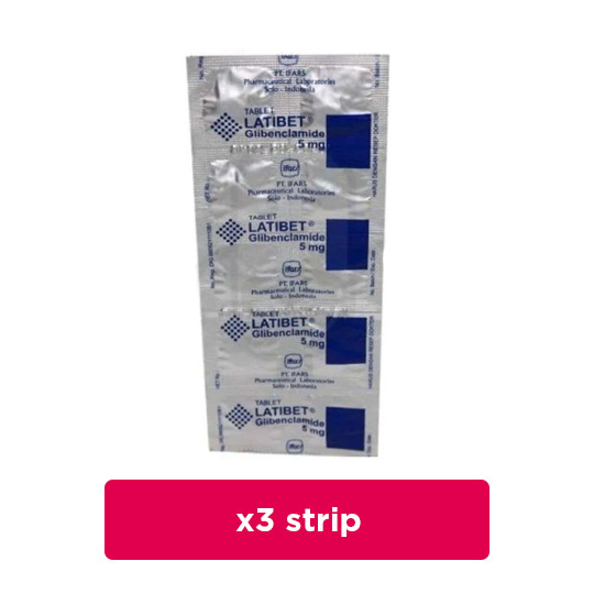 Latibet 5 mg 3 Strip (10 Tablet/Strip) - Obat Rutin