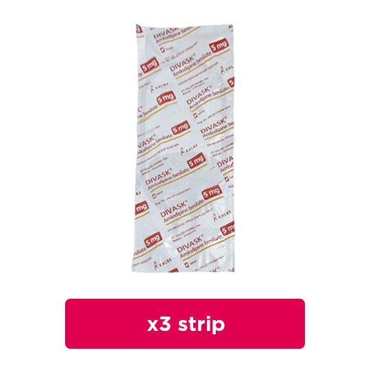 Divask 5 mg 3 Strip (10 Tablet/Strip) - Obat Rutin