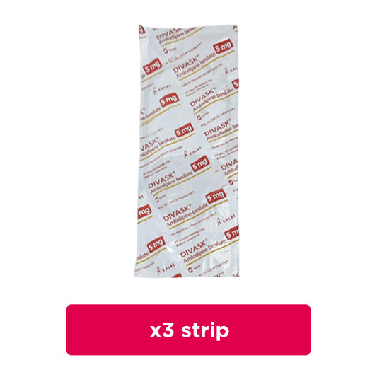 Divask 5 mg 3 Strip (10 Tablet/Strip) - Obat Rutin