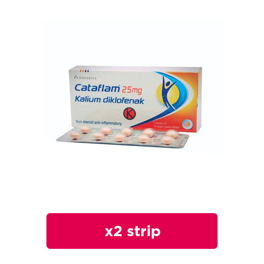 Cataflam 25 mg 2 Strip (10 Tablet/Strip) - Hemat Borongan